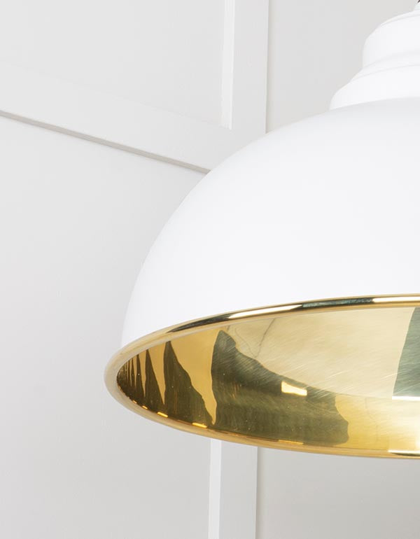 Smooth Brass Harborne Pendant