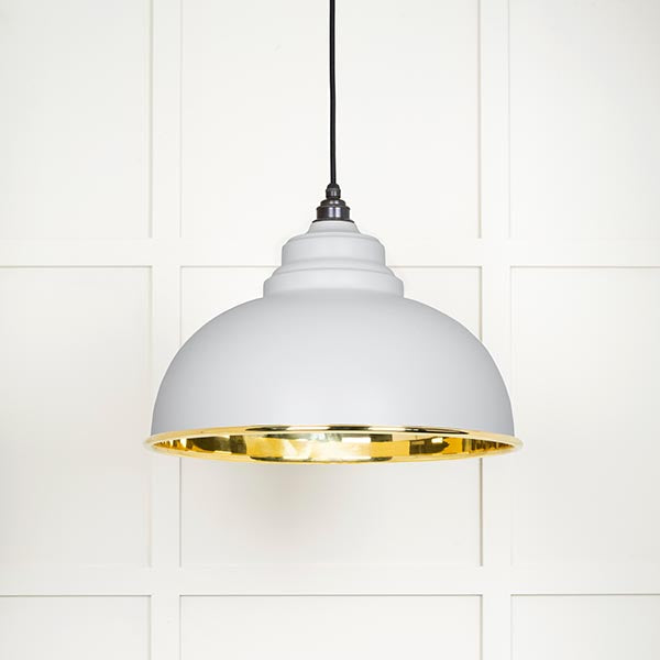 Smooth Brass Harborne Pendant