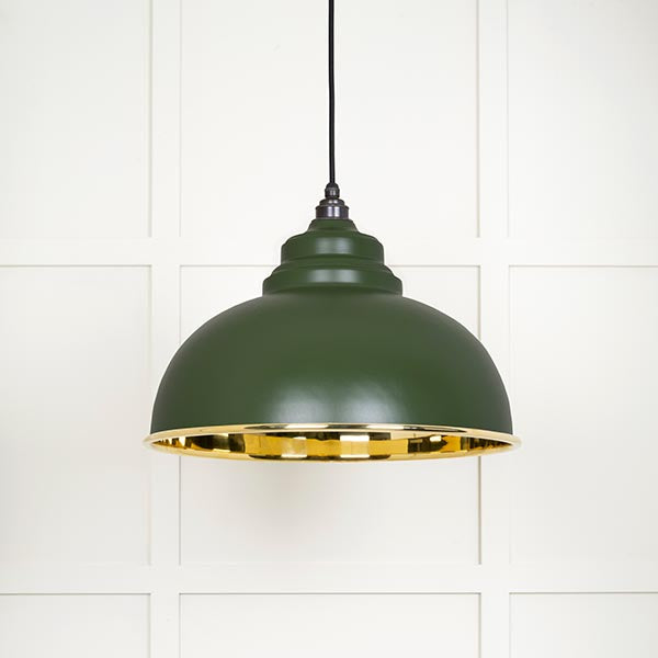 Smooth Brass Harborne Pendant