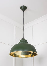 Smooth Brass Harborne Pendant