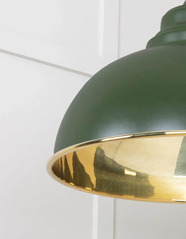 Smooth Brass Harborne Pendant