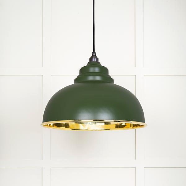 Smooth Brass Harborne Pendant