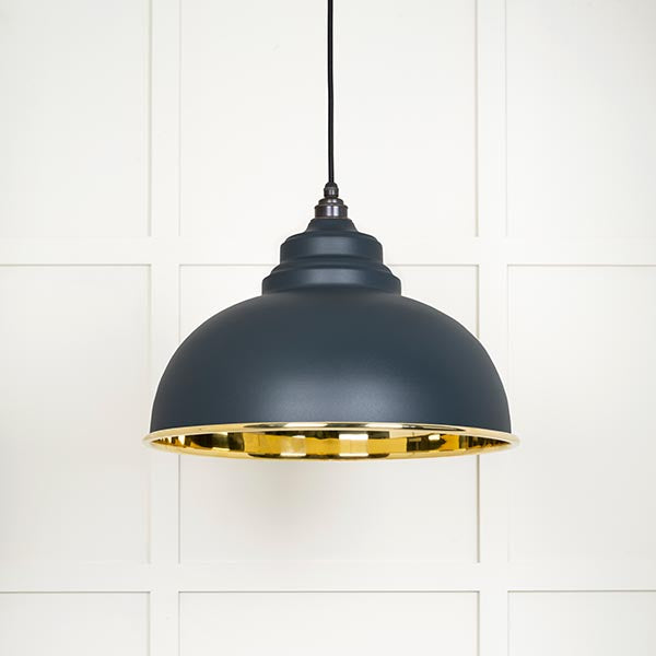 Smooth Brass Harborne Pendant