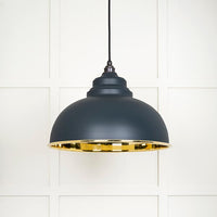 Smooth Brass Harborne Pendant