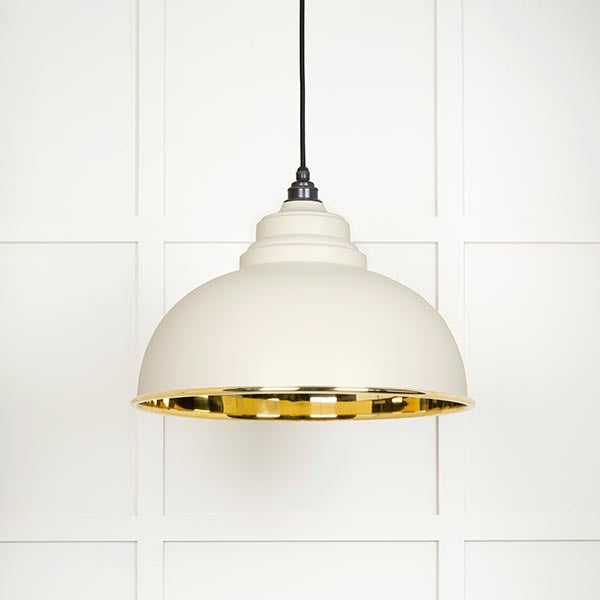 Smooth Brass Harborne Pendant