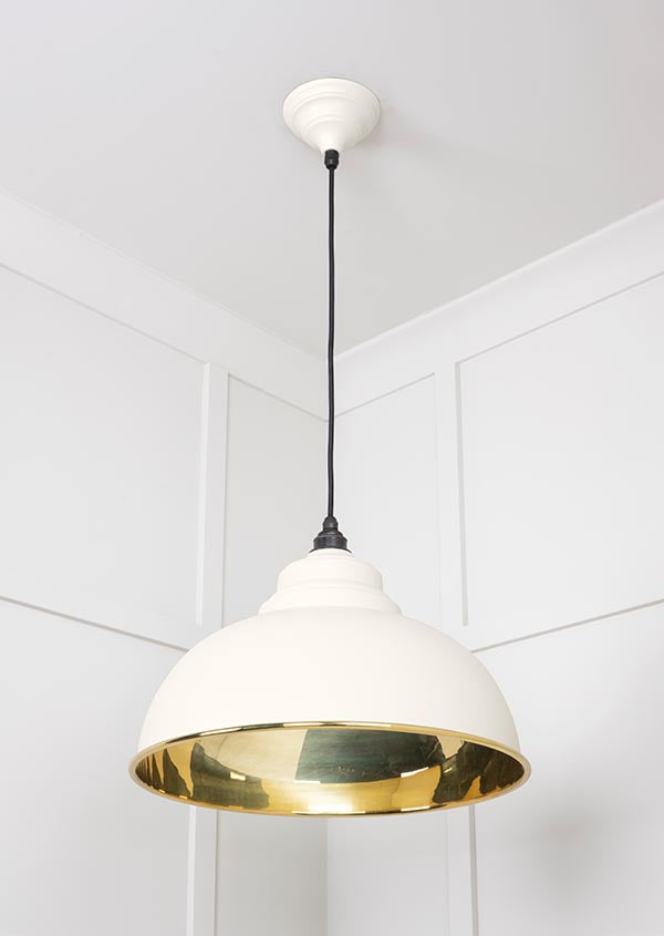 Smooth Brass Harborne Pendant