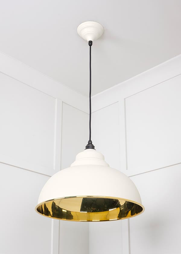 Smooth Brass Harborne Pendant