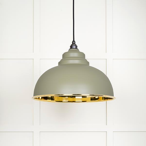 Smooth Brass Harborne Pendant