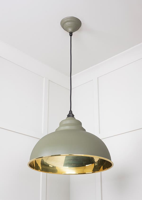 Smooth Brass Harborne Pendant