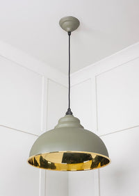 Smooth Brass Harborne Pendant