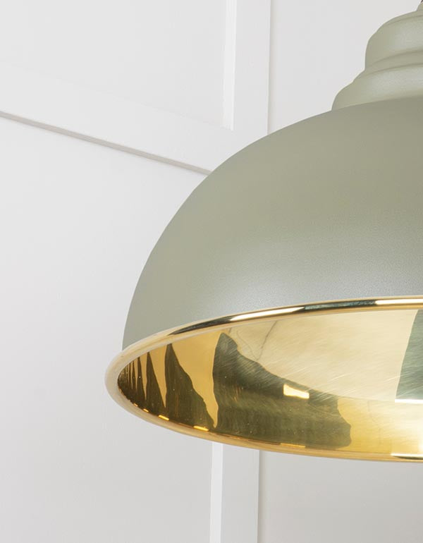 Smooth Brass Harborne Pendant