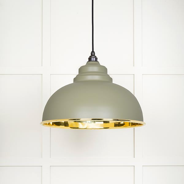 Smooth Brass Harborne Pendant