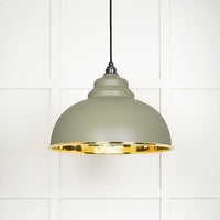 Smooth Brass Harborne Pendant