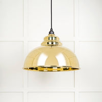 Smooth Brass Harborne Pendant