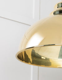 Smooth Brass Harborne Pendant