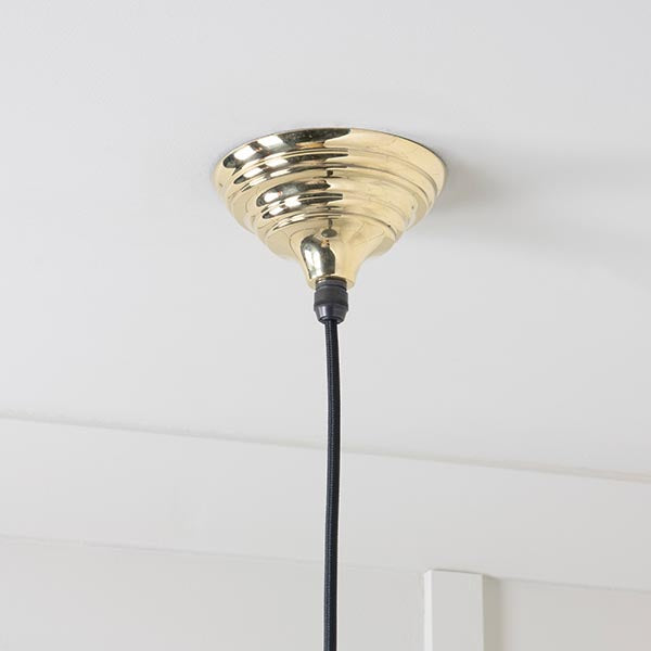 Smooth Brass Harborne Pendant