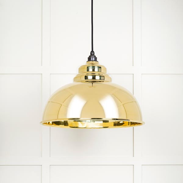 Smooth Brass Harborne Pendant