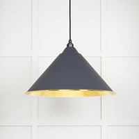 Hammered Brass Hockley Pendant