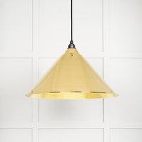 Hammered Brass Hockley Pendant