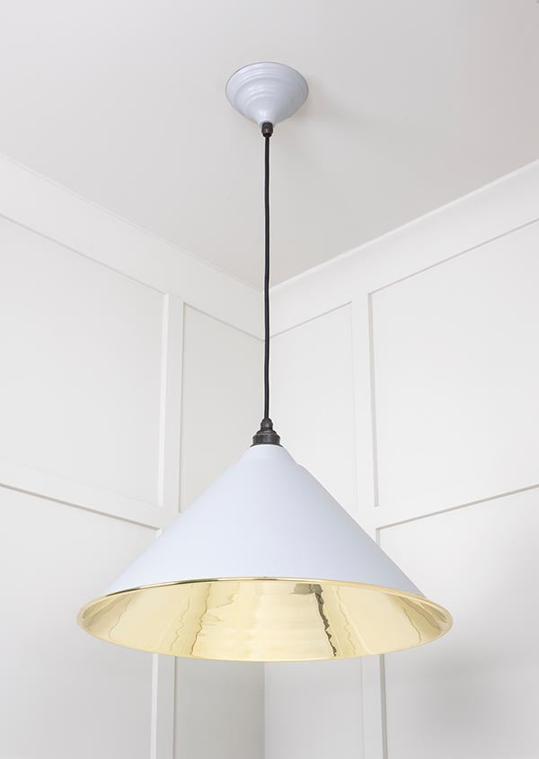 Smooth Brass Hockley Pendant