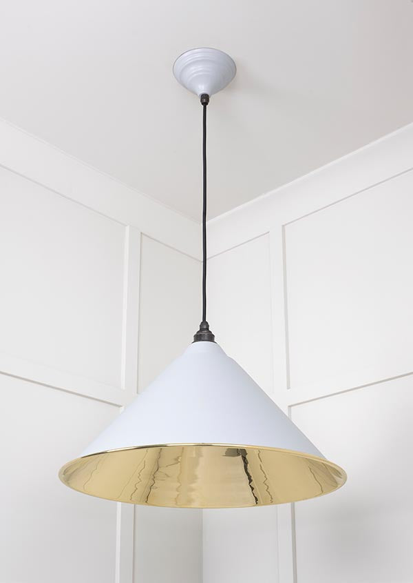 Smooth Brass Hockley Pendant