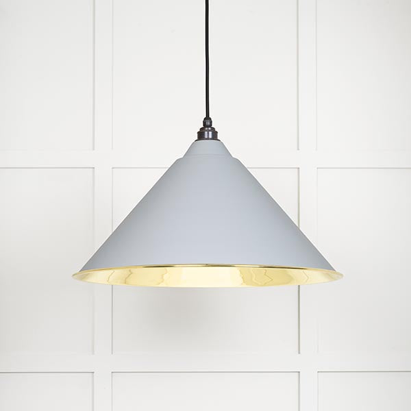 Smooth Brass Hockley Pendant