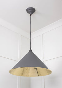 Smooth Brass Hockley Pendant