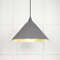 Smooth Brass Hockley Pendant