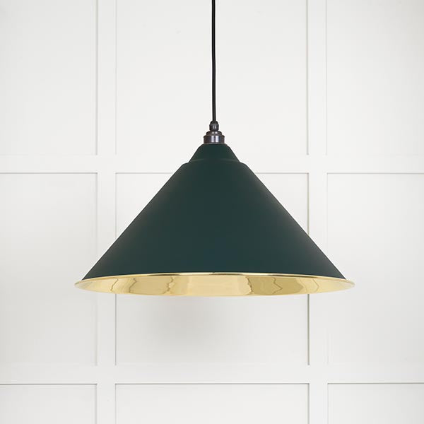 Smooth Brass Hockley Pendant