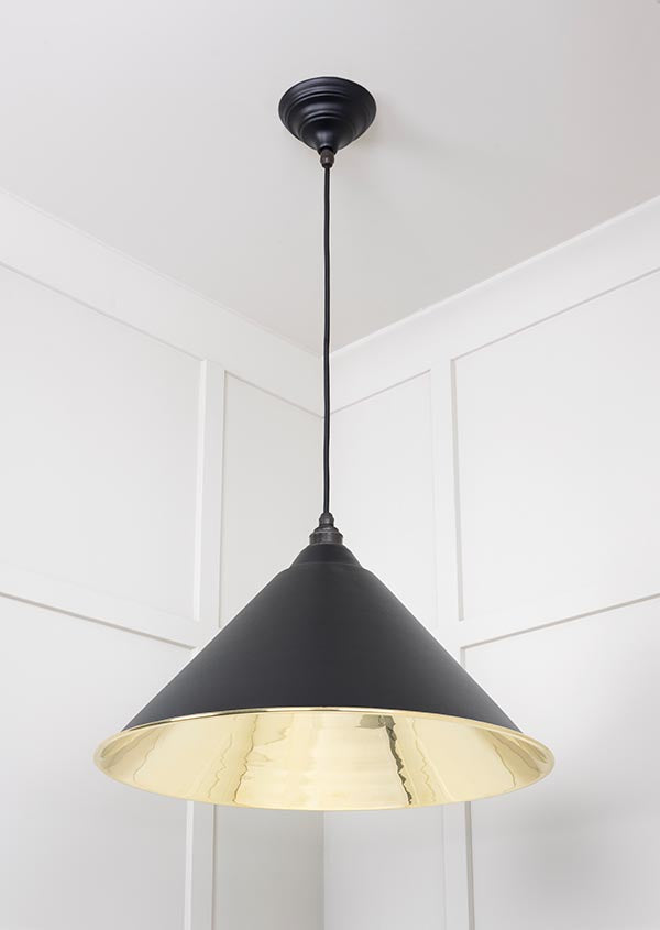 Smooth Brass Hockley Pendant