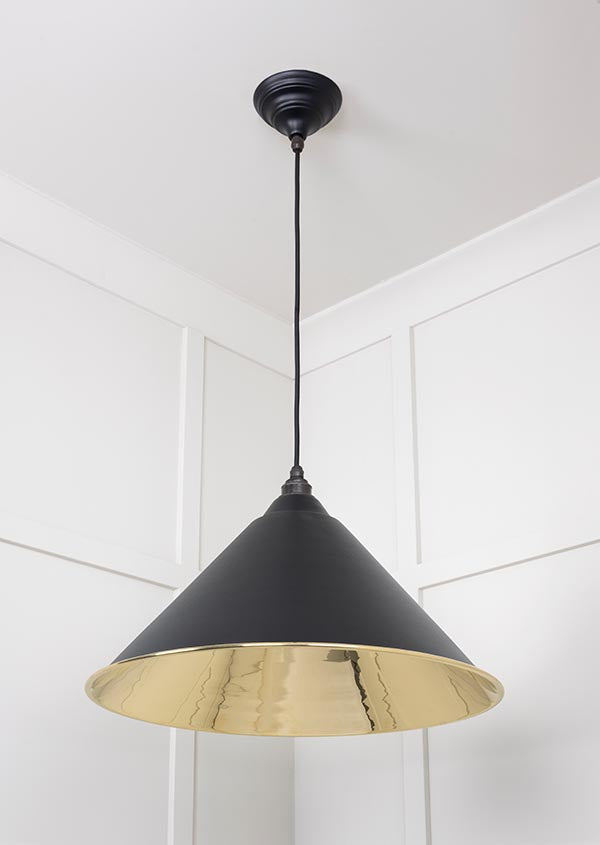 Smooth Brass Hockley Pendant