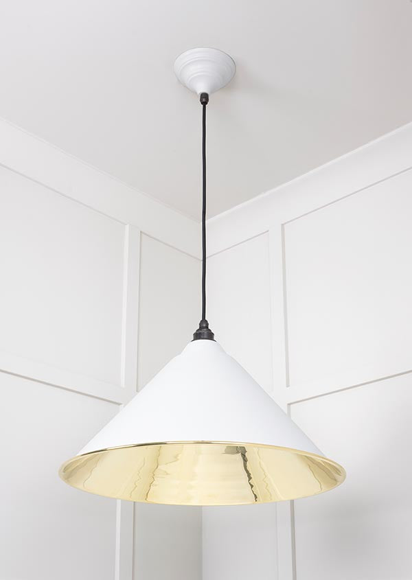 Smooth Brass Hockley Pendant