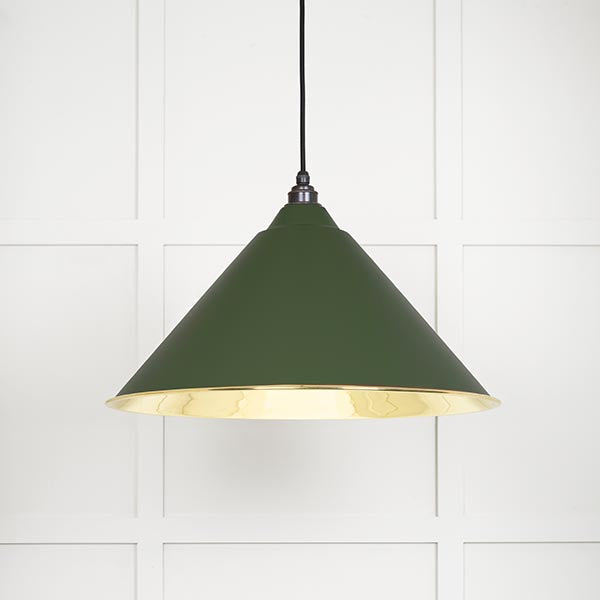 Smooth Brass Hockley Pendant