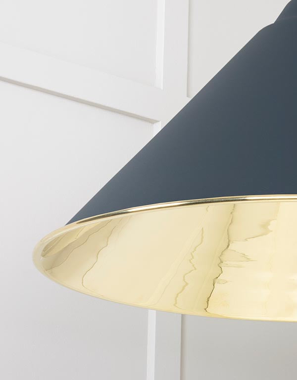 Smooth Brass Hockley Pendant