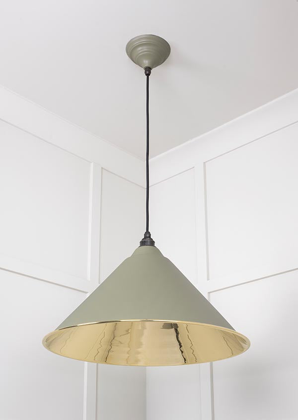 Smooth Brass Hockley Pendant