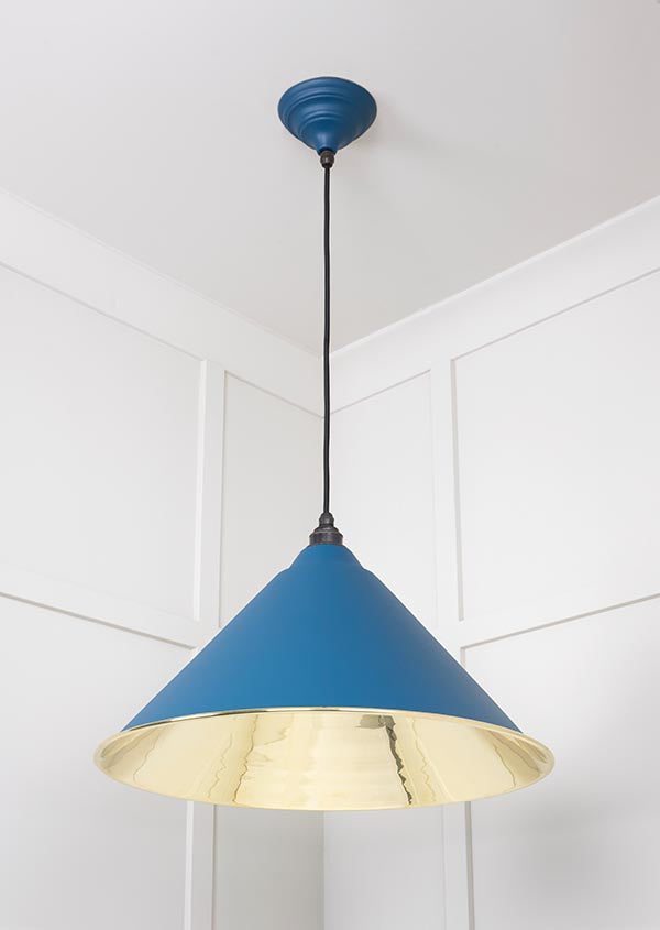 Smooth Brass Hockley Pendant