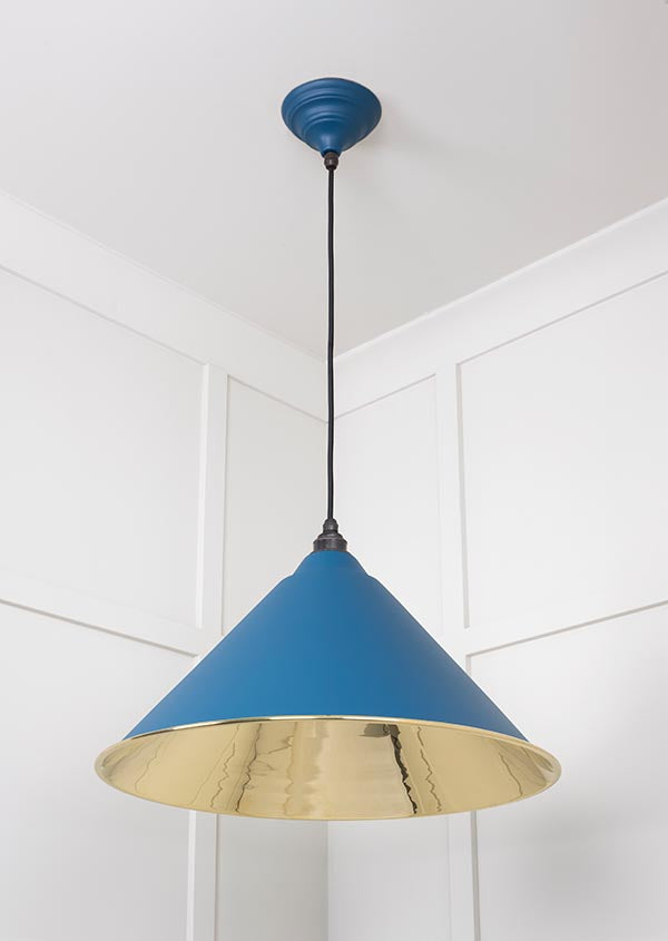 Smooth Brass Hockley Pendant