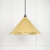 Smooth Brass Hockley Pendant