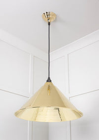 Smooth Brass Hockley Pendant