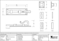 6" Shepherd's Crook Universal Bolt