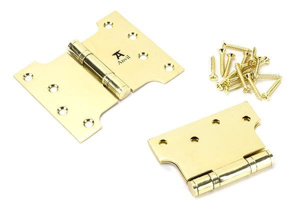 4" x 3" x 5" Parliament Hinges SS (pair)