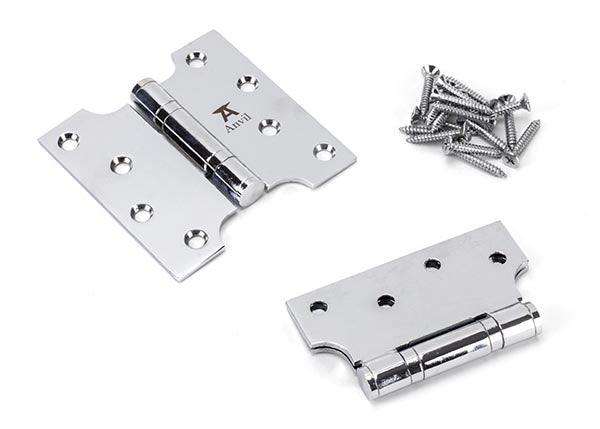 4" x 2" x 4" Parliament Hinges SS (pair)