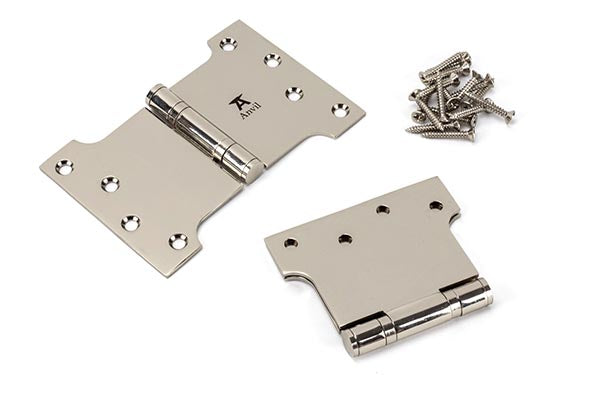 4" x 4" x 6" Parliament Hinges SS (pair)