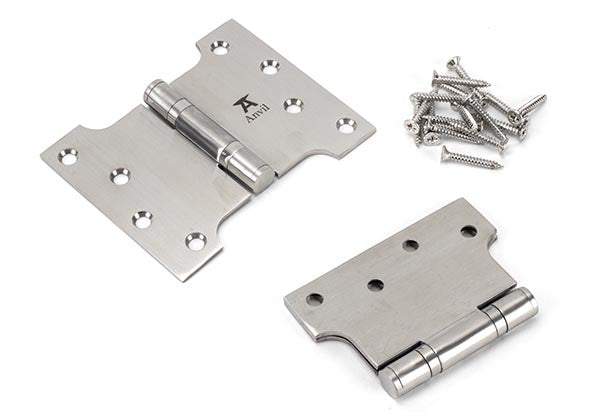 4" x 3" x 5" Parliament Hinges SS (pair)