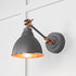 Smooth Copper Brindley Wall Light