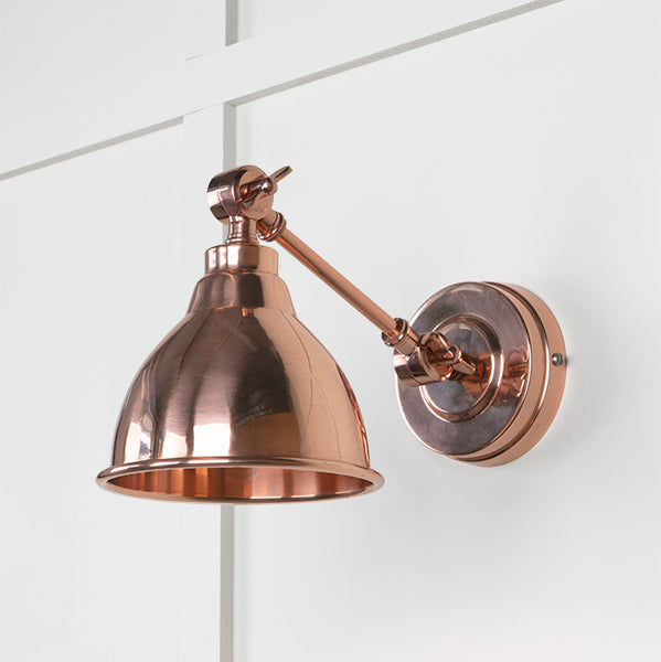 Smooth Copper Brindley Wall Light