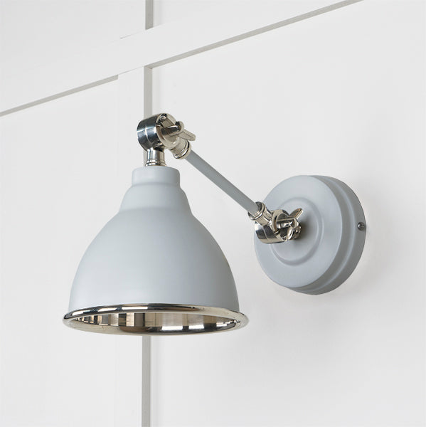 Smooth Nickel Brindley Wall Light