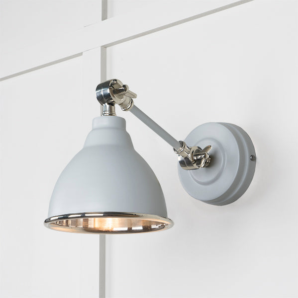 Smooth Nickel Brindley Wall Light