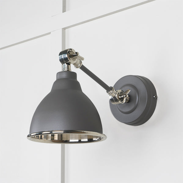 Smooth Nickel Brindley Wall Light