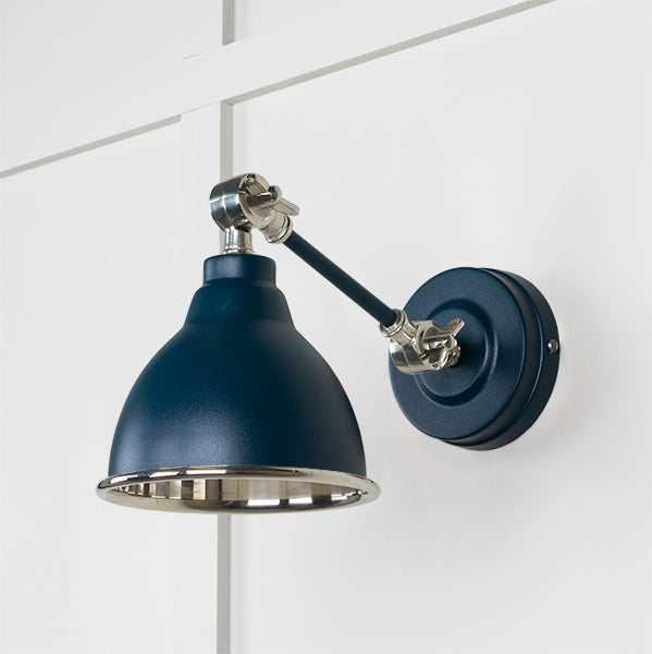 Smooth Nickel Brindley Wall Light